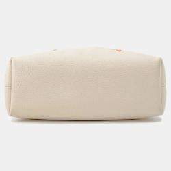 Pre Owned Louis Vuitton LV Summer Beige Monogram Empreinte Leather Handle Bag