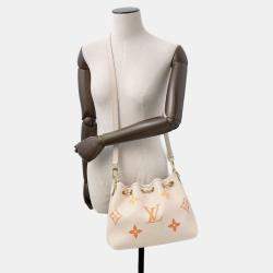 Pre Owned Louis Vuitton LV Summer Beige Monogram Empreinte Leather Handle Bag