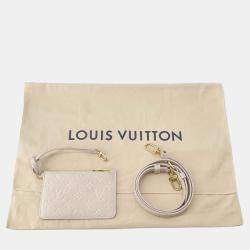 Pre Owned Louis Vuitton LV Summer Beige Monogram Empreinte Leather Handle Bag