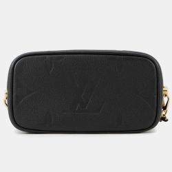 Pre Owned Louis Vuitton Black Monogram Empreinte Leather PM Vanity Bag