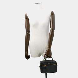 Pre Owned Louis Vuitton Black Monogram Empreinte Leather PM Vanity Bag
