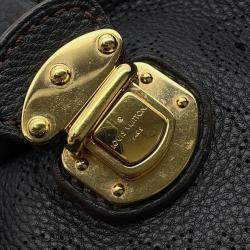 Pre Owned Louis Vuitton Mahina Noir Monogram Mahina Size L