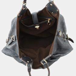 Pre Owned Louis Vuitton Mahina Noir Monogram Mahina Size L