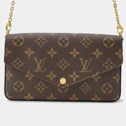Pre Owned Louis Vuitton Felicie Pochette Fuchsia Monogram