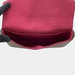 Pre Owned Louis Vuitton Felicie Pochette Fuchsia Monogram