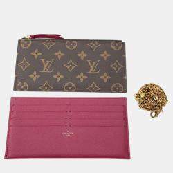 Pre Owned Louis Vuitton Felicie Pochette Fuchsia Monogram