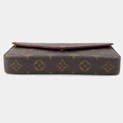 Pre Owned Louis Vuitton Felicie Pochette Fuchsia Monogram