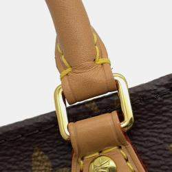 Pre Owned Louis Vuitton Petit Sac Plat Brown Monogram