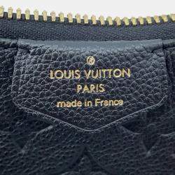 Pre Owned Louis Vuitton Easy Pouch Noir Monogram Empreinte Leather