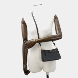 Pre Owned Louis Vuitton Easy Pouch Noir Monogram Empreinte Leather