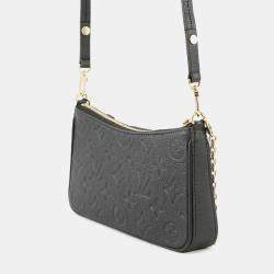 Pre Owned Louis Vuitton Easy Pouch Noir Monogram Empreinte Leather
