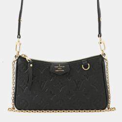 Pre Owned Louis Vuitton Easy Pouch Noir Monogram Empreinte Leather
