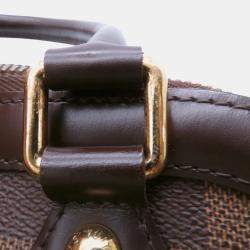 Pre Owned Louis Vuitton Trevi Brown Damier Ebene Canvas Size Pm