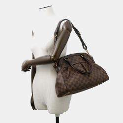 Pre Owned Louis Vuitton Trevi Brown Damier Ebene Canvas Size Pm