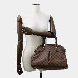Pre Owned Louis Vuitton Trevi Brown Damier Ebene Canvas Size Pm