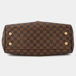 Pre Owned Louis Vuitton Trevi Brown Damier Ebene Canvas Size Pm