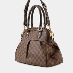 Pre Owned Louis Vuitton Trevi Brown Damier Ebene Canvas Size Pm