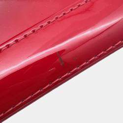 Pre Owned Louis Vuitton Alma Scarlet Monogram Vernis Leather Size Bb