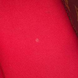 Pre Owned Louis Vuitton Alma Scarlet Monogram Vernis Leather Size Bb