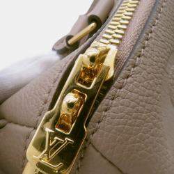 Pre Owned Louis Vuitton Speedy Bandouliere Tourterelle Monogram Empreinte Leather Size 25