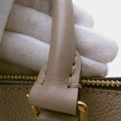 Pre Owned Louis Vuitton Speedy Bandouliere Tourterelle Monogram Empreinte Leather Size 25