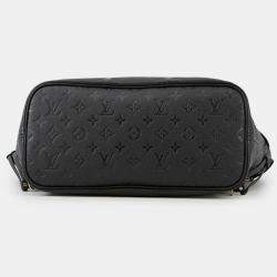 Pre Owned Louis Vuitton Neverfull Noir Monogram Empreinte Leather Size Mm