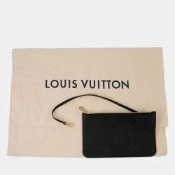 Pre Owned Louis Vuitton Neverfull Noir Monogram Empreinte Leather Size Mm