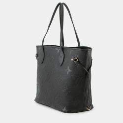 Pre Owned Louis Vuitton Neverfull Noir Monogram Empreinte Leather Size Mm
