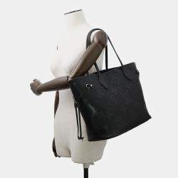 Pre Owned Louis Vuitton Neverfull Noir Monogram Empreinte Leather Size Mm