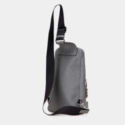 Pre Owned Louis Vuitton Grey Taiga Avenue Sling