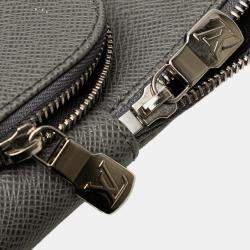 Pre Owned Louis Vuitton Grey Taiga Avenue Sling