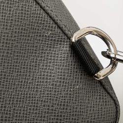 Pre Owned Louis Vuitton Grey Taiga Avenue Sling