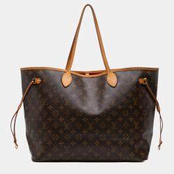 Pre Owned Louis Vuitton Brown Monogram Neverfull GM