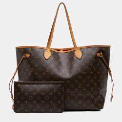 Pre Owned Louis Vuitton Brown Monogram Neverfull GM