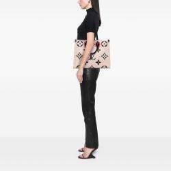 Pre Owned Louis Vuitton Beige Monogram Empreinte Giant Crafty Onthego GM