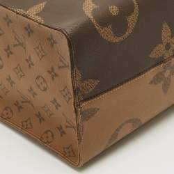 Pre Owned Louis Vuitton Monogram Reverse Giant Canvas OnTheGo GM Bag