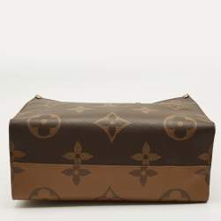 Pre Owned Louis Vuitton Monogram Reverse Giant Canvas OnTheGo GM Bag