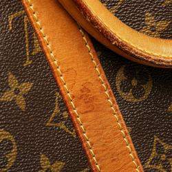 Pre Owned Louis Vuitton Brown Monogram Keepall Bandouliere 55
