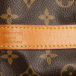 Pre Owned Louis Vuitton Brown Monogram Keepall Bandouliere 55