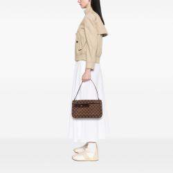 Pre Owned Louis Vuitton Brown Damier Ebene Aubagne
