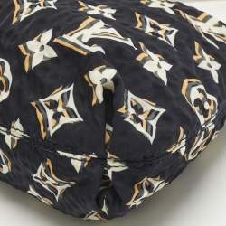 Pre Owned Louis Vuitton Navy Blue Monogram Nylon Limited Edition Bulles PM Bag