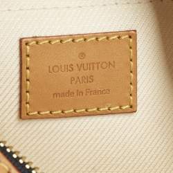 Pre Owned Louis Vuitton Navy Blue Monogram Nylon Limited Edition Bulles PM Bag