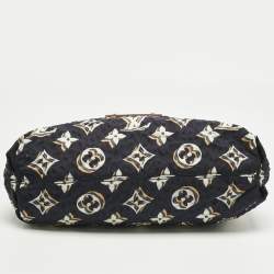 Pre Owned Louis Vuitton Navy Blue Monogram Nylon Limited Edition Bulles PM Bag