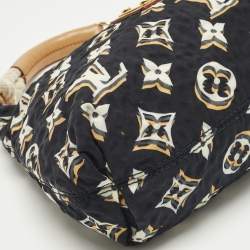 Pre Owned Louis Vuitton Navy Blue Monogram Nylon Limited Edition Bulles PM Bag