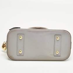 Pre Owned Louis Vuitton Lilac Monogram Vernis Alma BB Bag