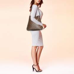 Pre Owned Louis Vuitton Damier Ebene Canvas Cabas Rivington GM Bag