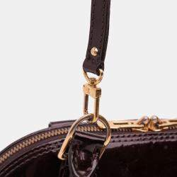 Pre Owned Louis Vuitton Purple Monogram Vernis Flower Alma BB