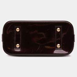 Pre Owned Louis Vuitton Purple Monogram Vernis Flower Alma BB