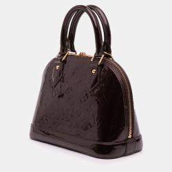 Pre Owned Louis Vuitton Purple Monogram Vernis Flower Alma BB