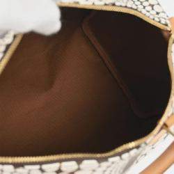 Pre Owned Louis Vuitton White Monogram Town Speedy 30 Handbag 